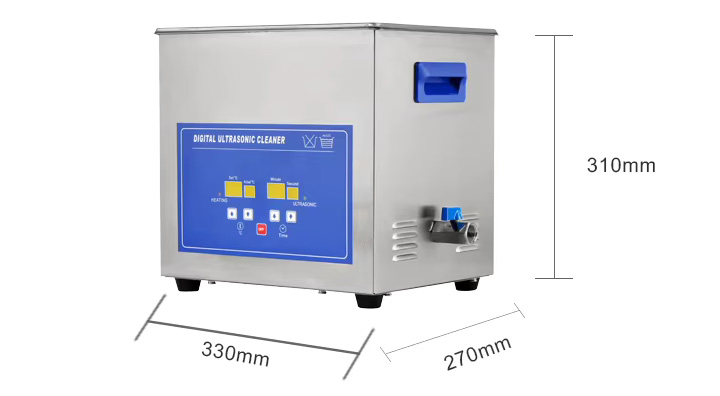JeKen&reg; Digital Ultrasonic Cleaner(10L PS-40A)with Trimer and Heater